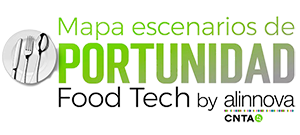 Logo escenarios Food tech by CNTA
